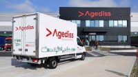 Entrepôt HUB d'Agediss et un camion électrique